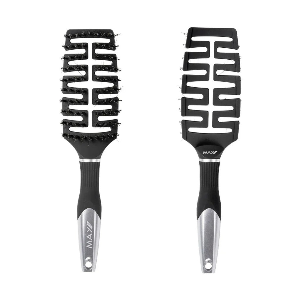 Max Pro hairbrush zilver