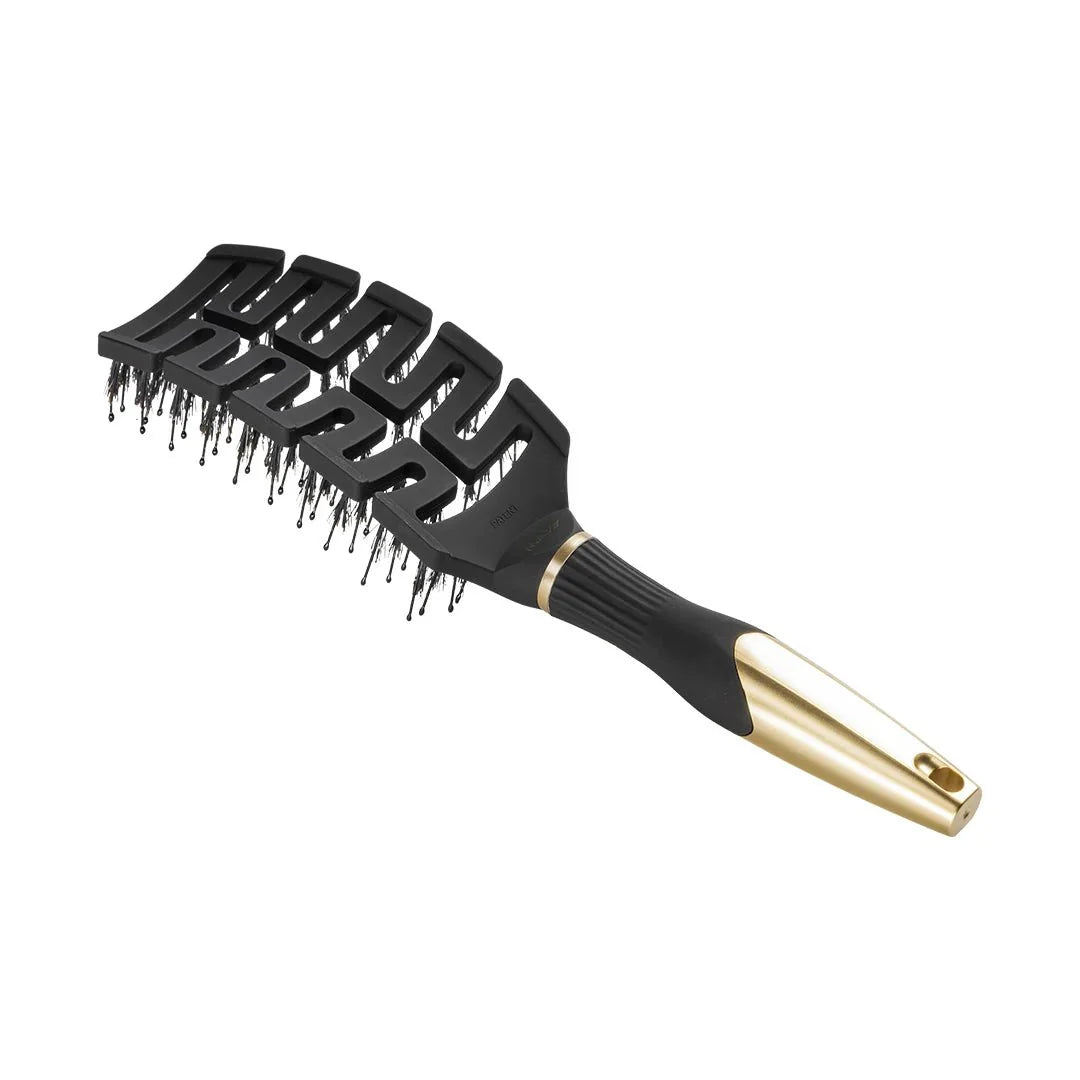 Max Pro hairbrush goud
