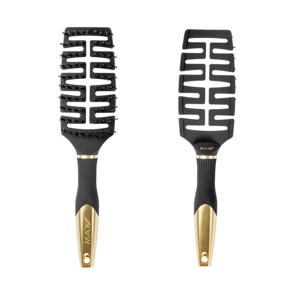 Max Pro hairbrush goud